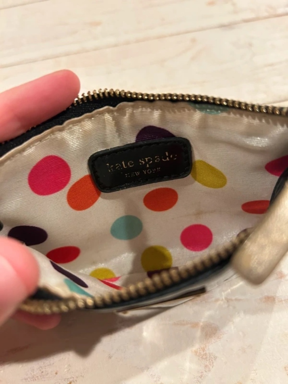 Mini Black Kate Spade Pouch - Picture 5 of 6